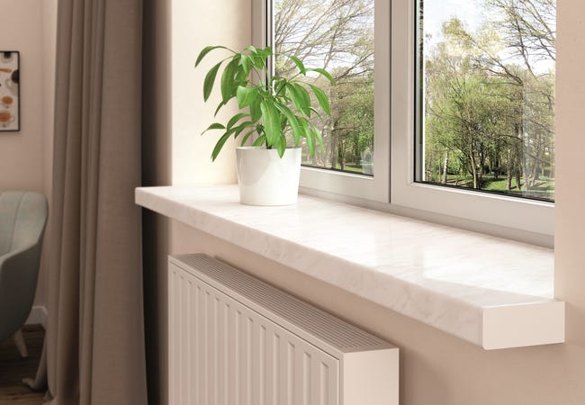 Parapet wewnętrzny Pcv Vilo Marmur 200x30x2 cm Vox