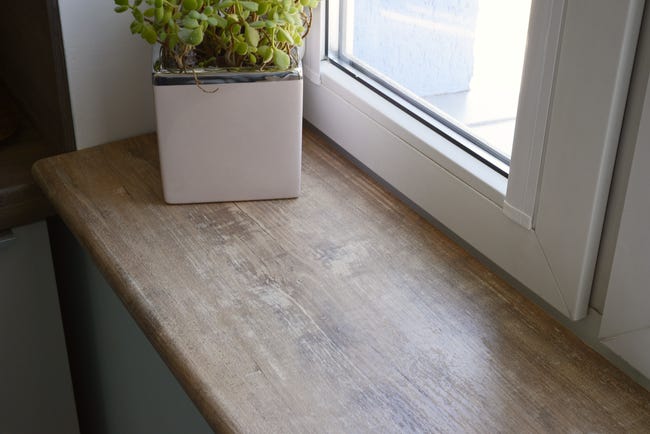 Parapet wewnętrzny płyta wiórowa Deska Karaibska 305x30x2.8 cm Biuro Styl