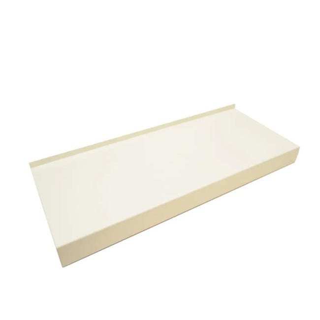 Parapet zewnętrzny stalowy biały 150x20x0.5 cm Domidor