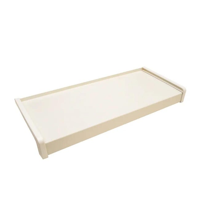 Parapet zewnętrzny stalowy biały 200x20x0.5 cm Domidor