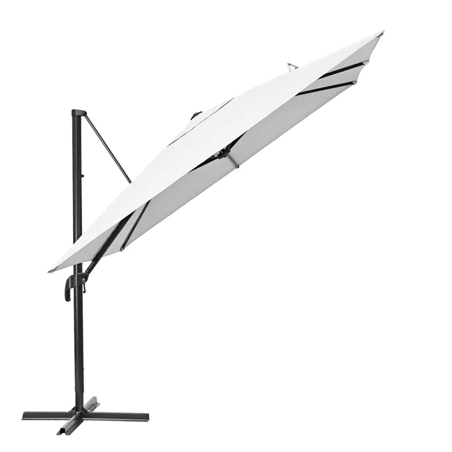 Parasol ogrodowy Aura 290x290x264 cm biały Naterial