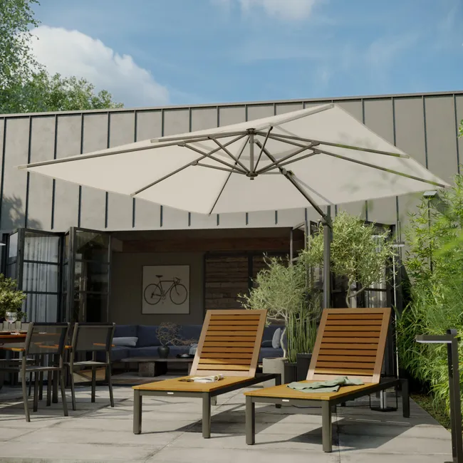 Parasol ogrodowy Aura 290x390x275 cm biały Naterial