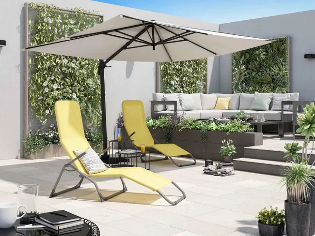Parasol ogrodowy Aura 290x390x275 cm biały Naterial