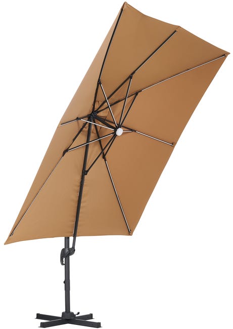 Parasol ogrodowy z lampką LED Jenny 300x300x258cm Corciano