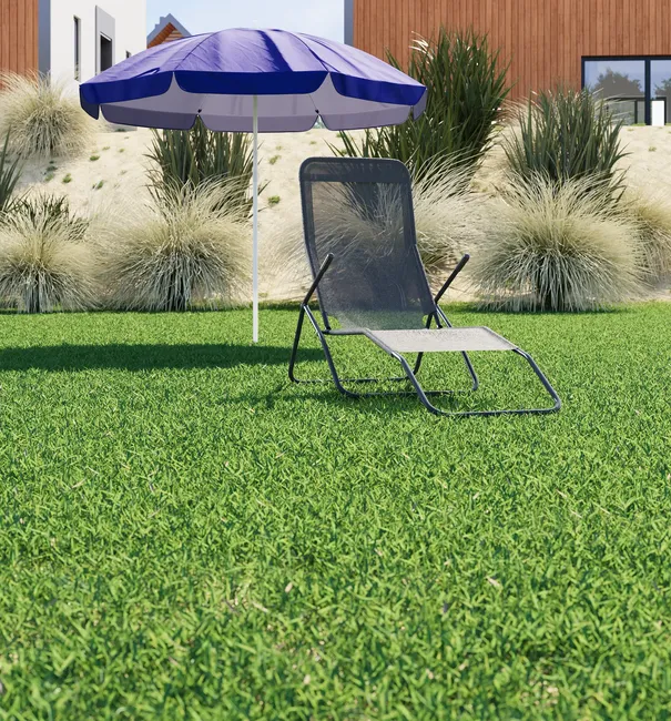 Parasol plażowy okrągły 220x220 cm z powłoką UV niebieski