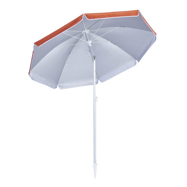 Parasol plażowy okrągły Vali 200x215 cm pomarańczowy Naterial