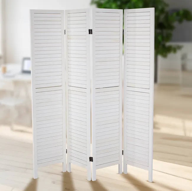 Parawan Majka biały 160x170 cm 4 panele