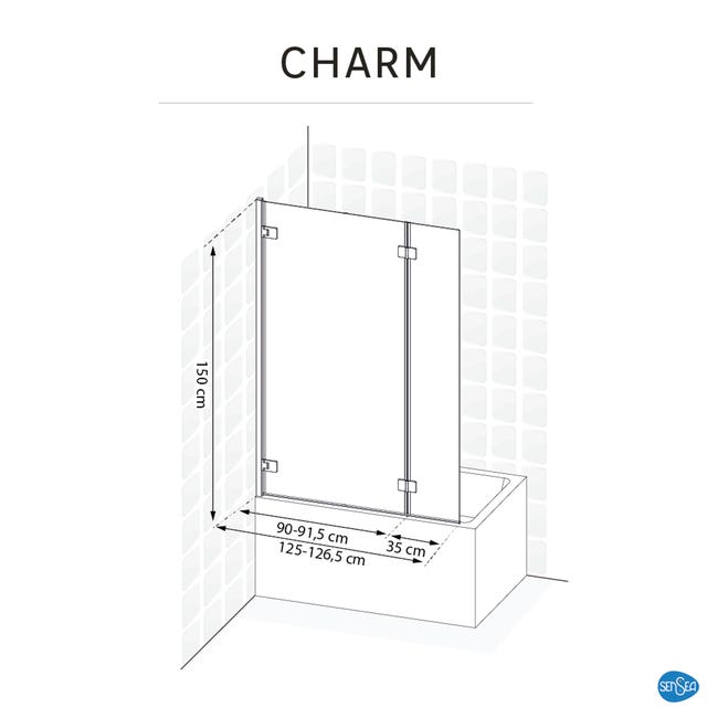 Parawan nawannowy 150 X (90/35) Charm Sensea