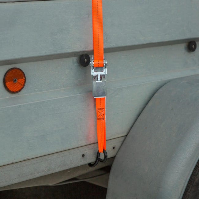 Pas transportowy 25 mm x 4.5 m 125 kg 4 szt. napinacz-hak