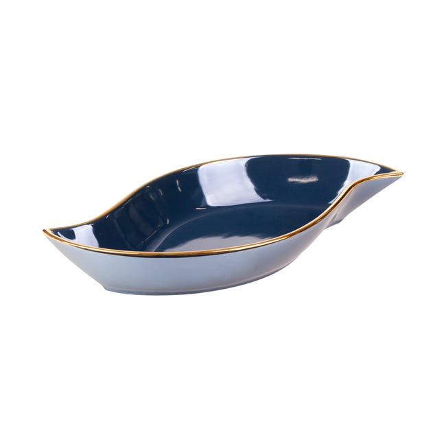 Patera dekoracyjna Amora 31 x 17 x 5 cm granatowa