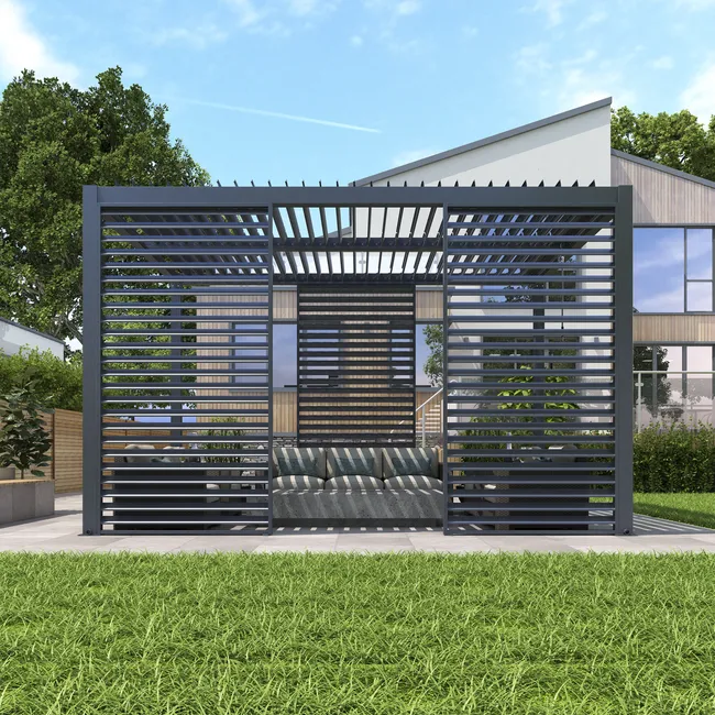 Pawilon ogrodowy Luxe 3x4 m czarny