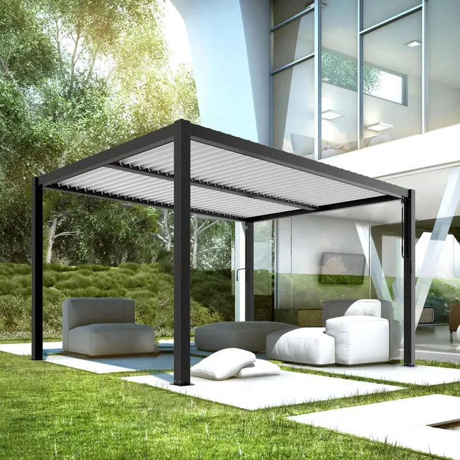 Pawilon ogrodowy Luxe 3x4 m czarny