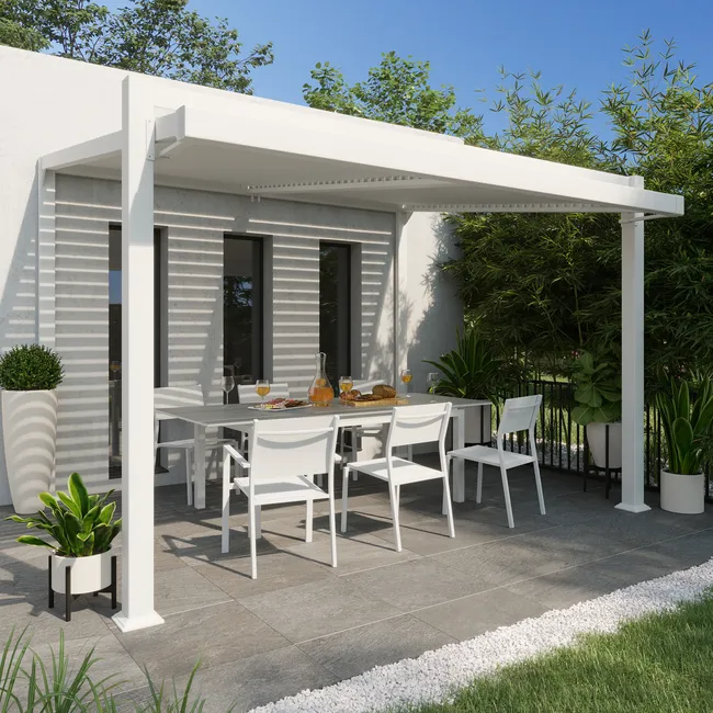 Pawilon ogrodowy pergola Odyssea 380x319x267 cm biały Naterial
