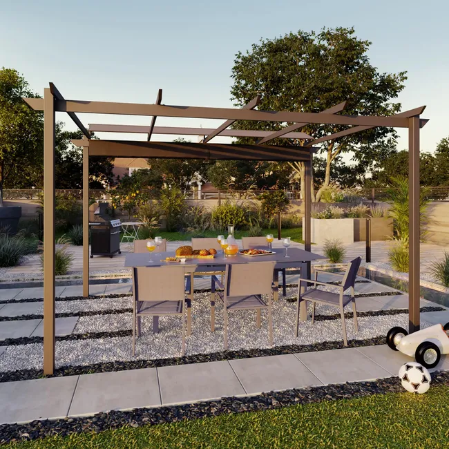 Pawilon ogrodowy pergola Omega 400x285x258 cm antracytowy Naterial