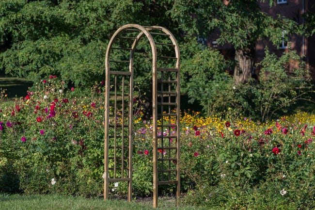 Pergola ogrodowa Róża 90x45x220 cm z łukiem drewniana Sobex