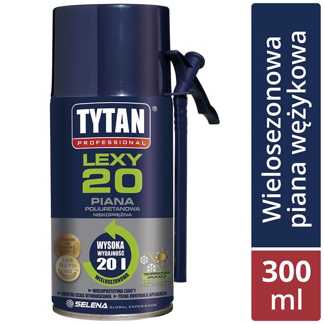 Piana montażowa LEXY 20 poliuretanowa niskoprężna 300 ml TYTAN