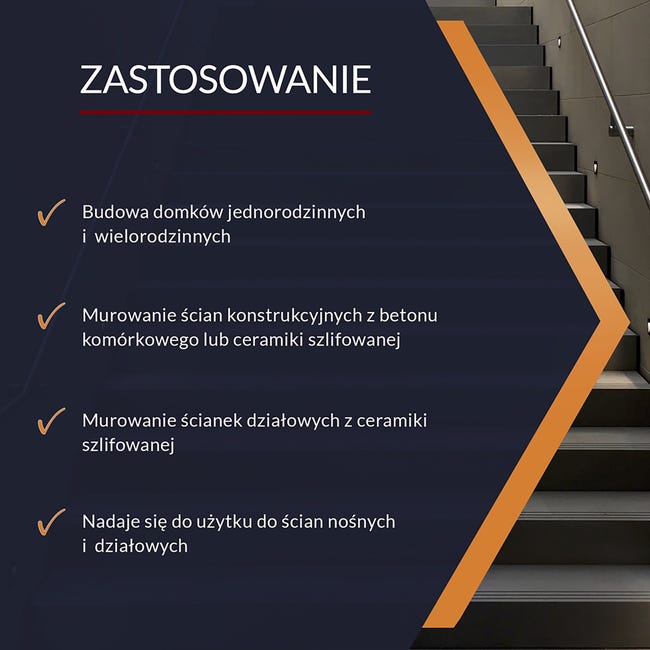 Pianoklej do murowania cienkowarstwowa 750 ml Tytan Professional
