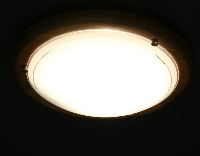 Plafon 1030 30 cm brązowo-biały E27 Candellux