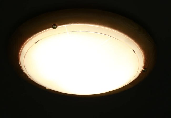 Plafon 1030 38 cm brązowo-biały E27 CANDELLUX