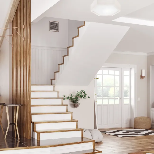 Plafon 32 cm biały E27 Lamkur