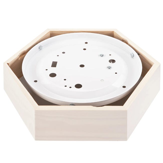 Plafon 32 cm biały E27 Lamkur