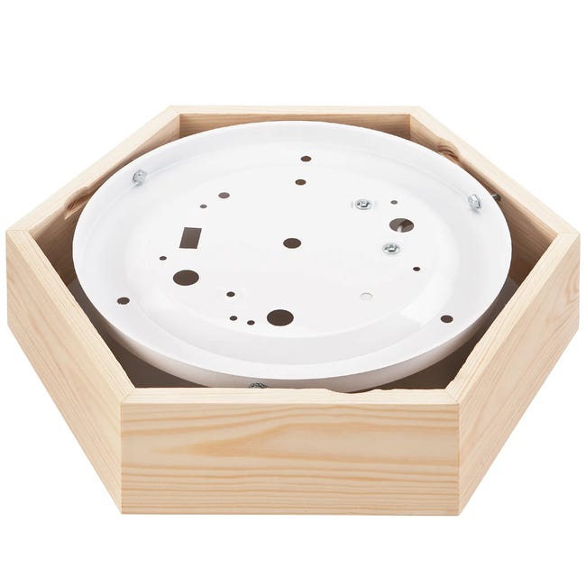Plafon 32 cm sosna E27 Lamkur