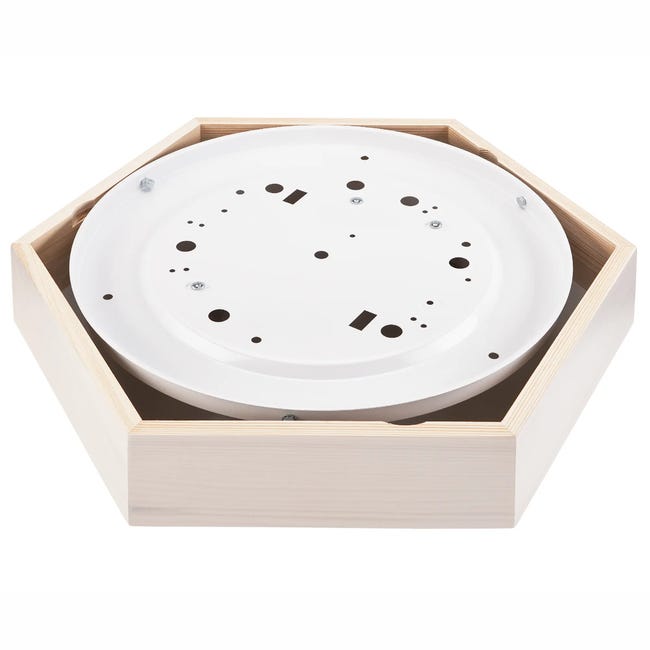 Plafon 43 cm biały E27 Lamkur