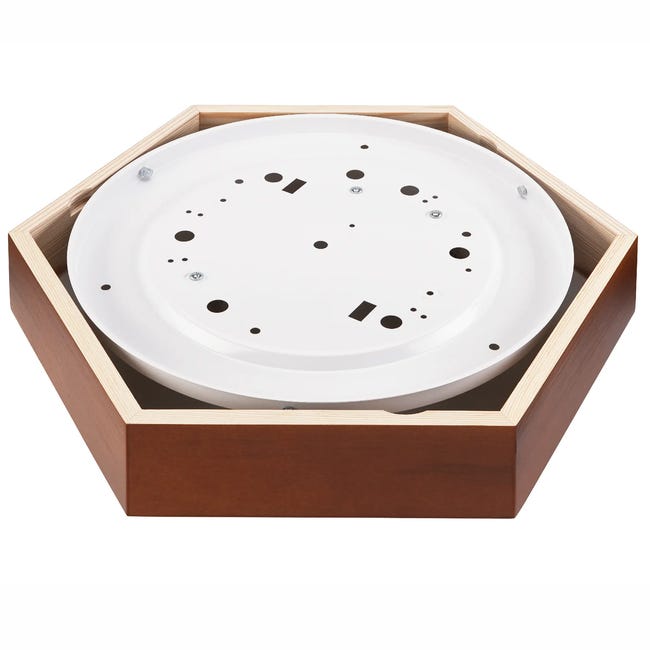 Plafon 43 cm brązowy E27 Lamkur