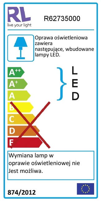 Plafon ACHAT 50 cm biały LED REALITY