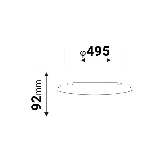 Plafon Arwen 450C 49.5 cm biały LED Yeelight