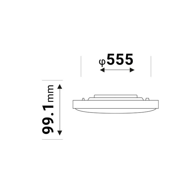 Plafon Arwen 550S 55.5 cm biały LED Yeelight