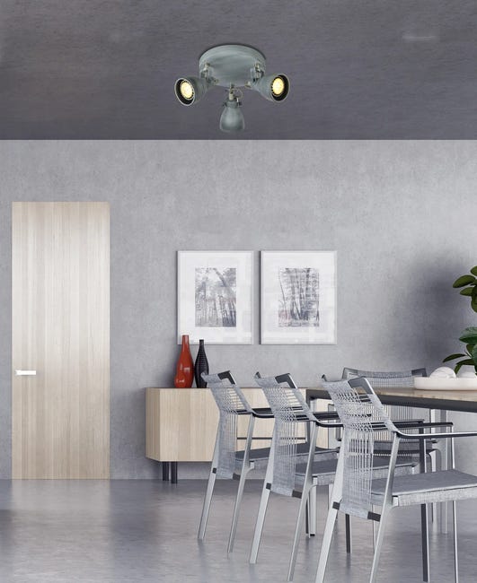 Plafon Ash szary 3 x GU10 Candellux