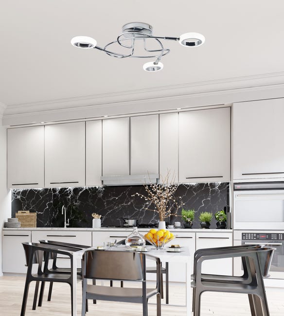 Plafon Aurelion srebrny 3 x LED Candellux