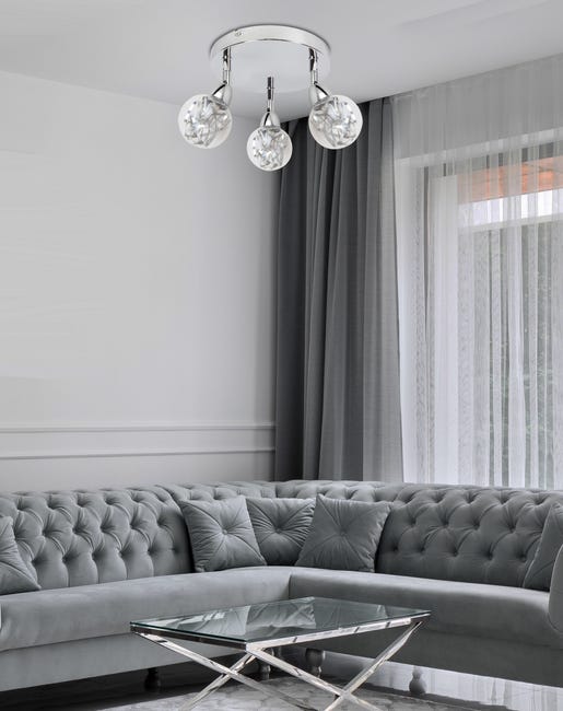Plafon Bolo srebrny 3 x LED Candellux