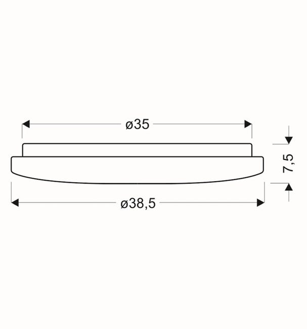 Plafon CALIPSO 38.5 cm 1680 lm LED CANDELLUX