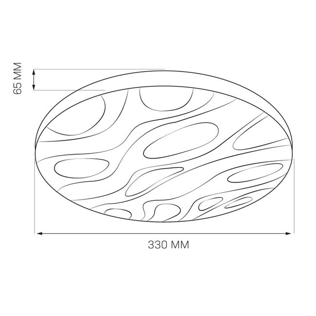 Plafon Cloud biały 33 cm IP44 LED