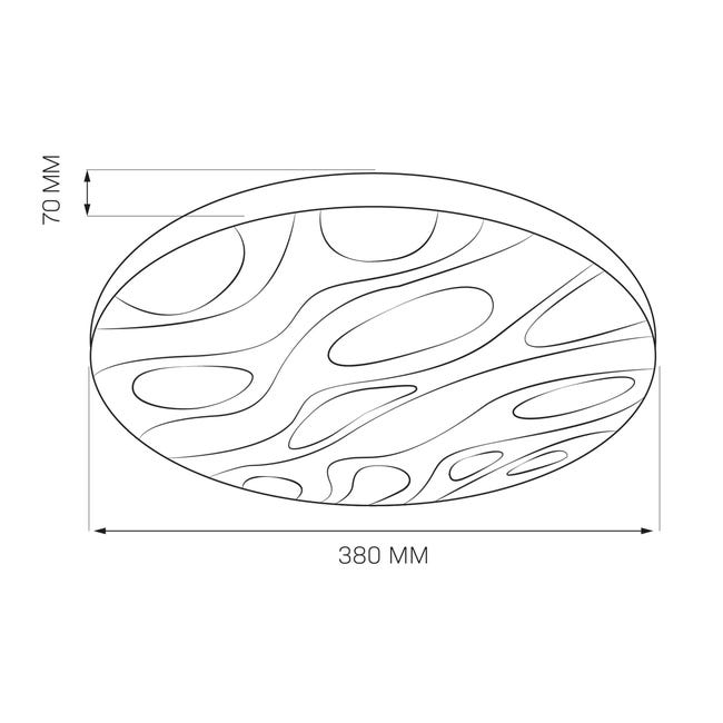 Plafon Cloud biały 38 cm IP44 LED