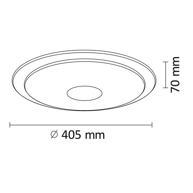 Plafon Denver 40 cm biały LED Polux
