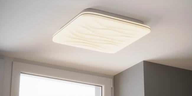 Plafon Desert z pilotem 43 cm biały LED Polux