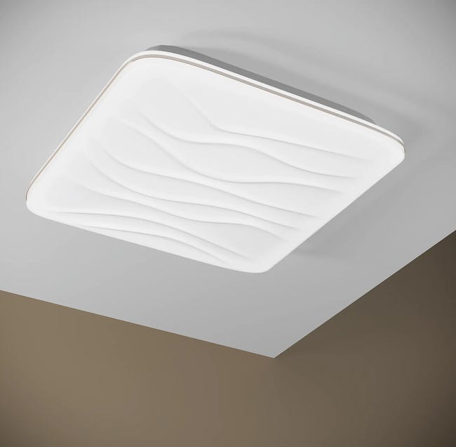 Plafon Desert z pilotem 43 cm biały LED Polux
