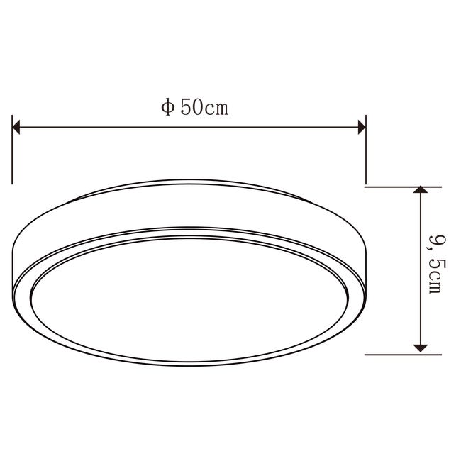 Plafon Diamond biały śr. 50 cm LED Inspire