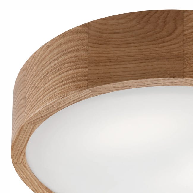 Plafon Eveline dąb 37 cm E27 Lamkur