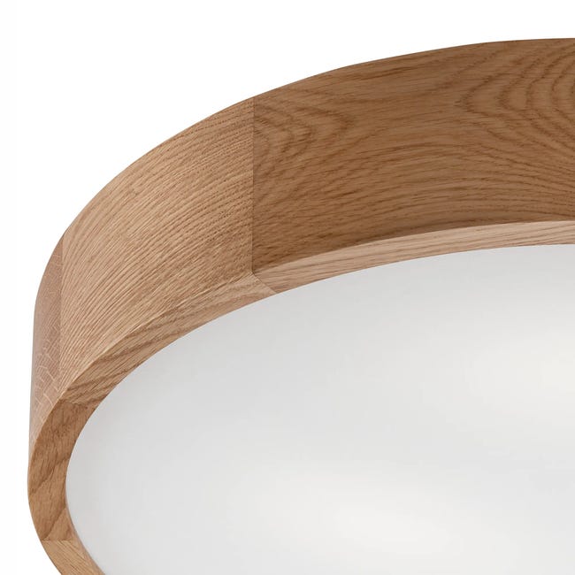Plafon Eveline dąb 47 cm E27 Lamkur