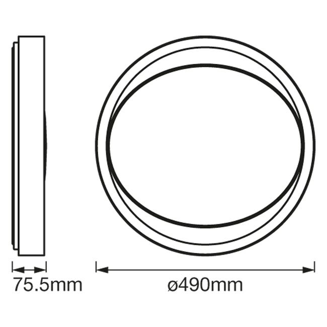 Plafon Eye 49 cm 3300 lm LED Ledvance