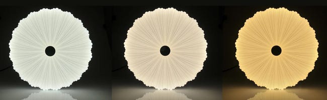 Plafon FLOWER z pilotem 48 cm biały okrągły LED POLUX