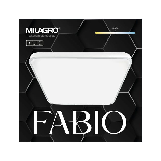 Plafon Fabio 37 cm biały 2700 lm LED Eko-Light