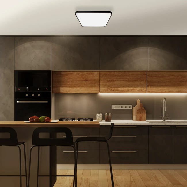 Plafon Fabio 47 cm czarny 3500 lm LED Eko-Light