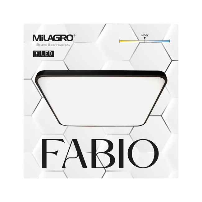 Plafon Fabio 47 cm czarny 3500 lm LED Eko-Light