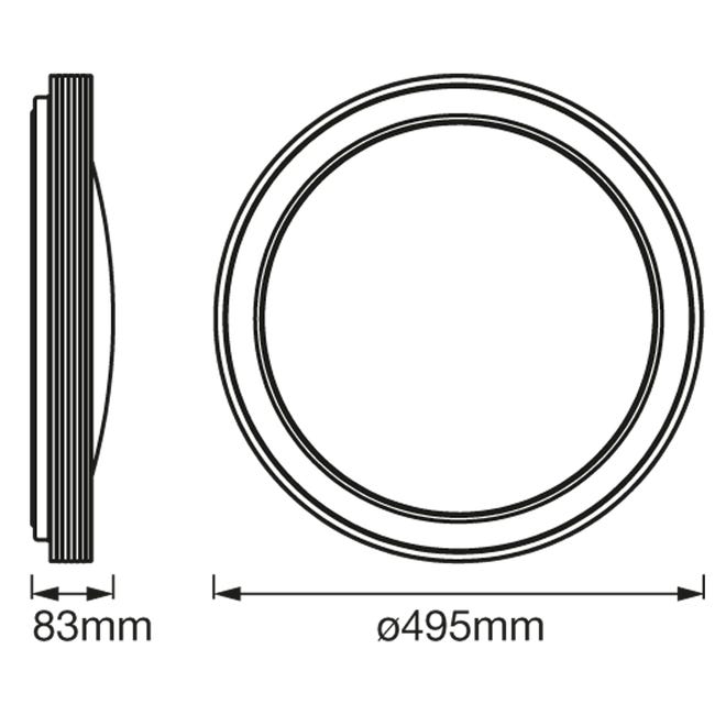 Plafon Frame 49.5 cm 3300 lm LED Ledvance