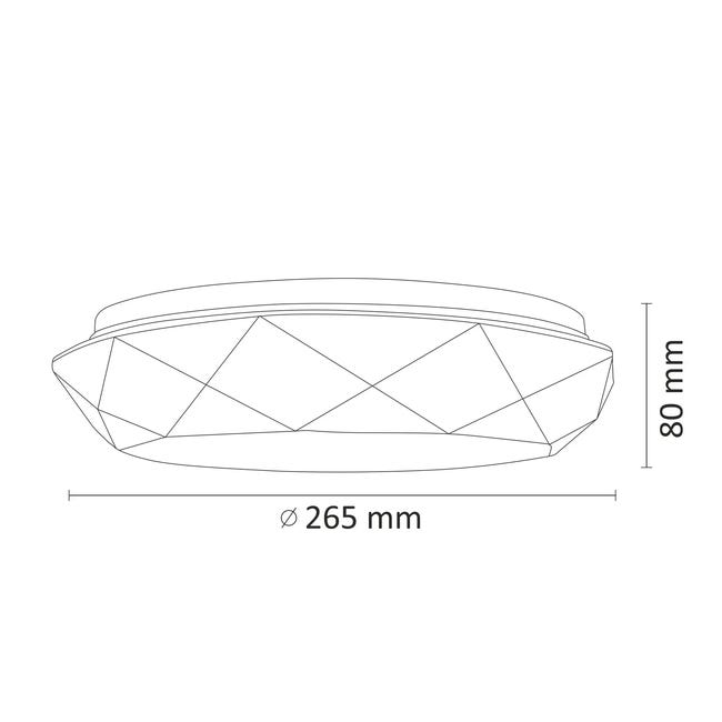 Plafon GALAXY 29.3 cm biały LED POLUX